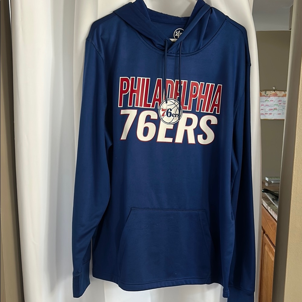 47 Brand Philadelphia 76ers Royal Blue Hoodie
